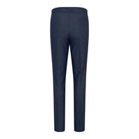 TPW52 - Γυναικείο καρό ολόσωμο κοστούμι Prince Of Wales σε μπλε χρώμα, 3 τεμάχια