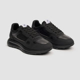 Albany - Ανδρικά Μαύρα Αναπνέοντα Πλέγματα Casual Sneakers