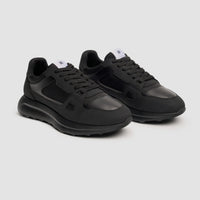 Albany - Ανδρικά Μαύρα Αναπνέοντα Πλέγματα Casual Sneakers