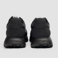 Albany - Ανδρικά Μαύρα Αναπνέοντα Πλέγματα Casual Sneakers