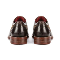 Arlo - Ανδρικά Καφέ Δερμάτινα Παπούτσια Brogue από Τουίντ