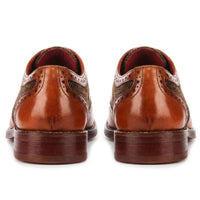 Arlo - Ανδρικά Δερμάτινα Παπούτσια Brogue σε Καφέ Χρώμα