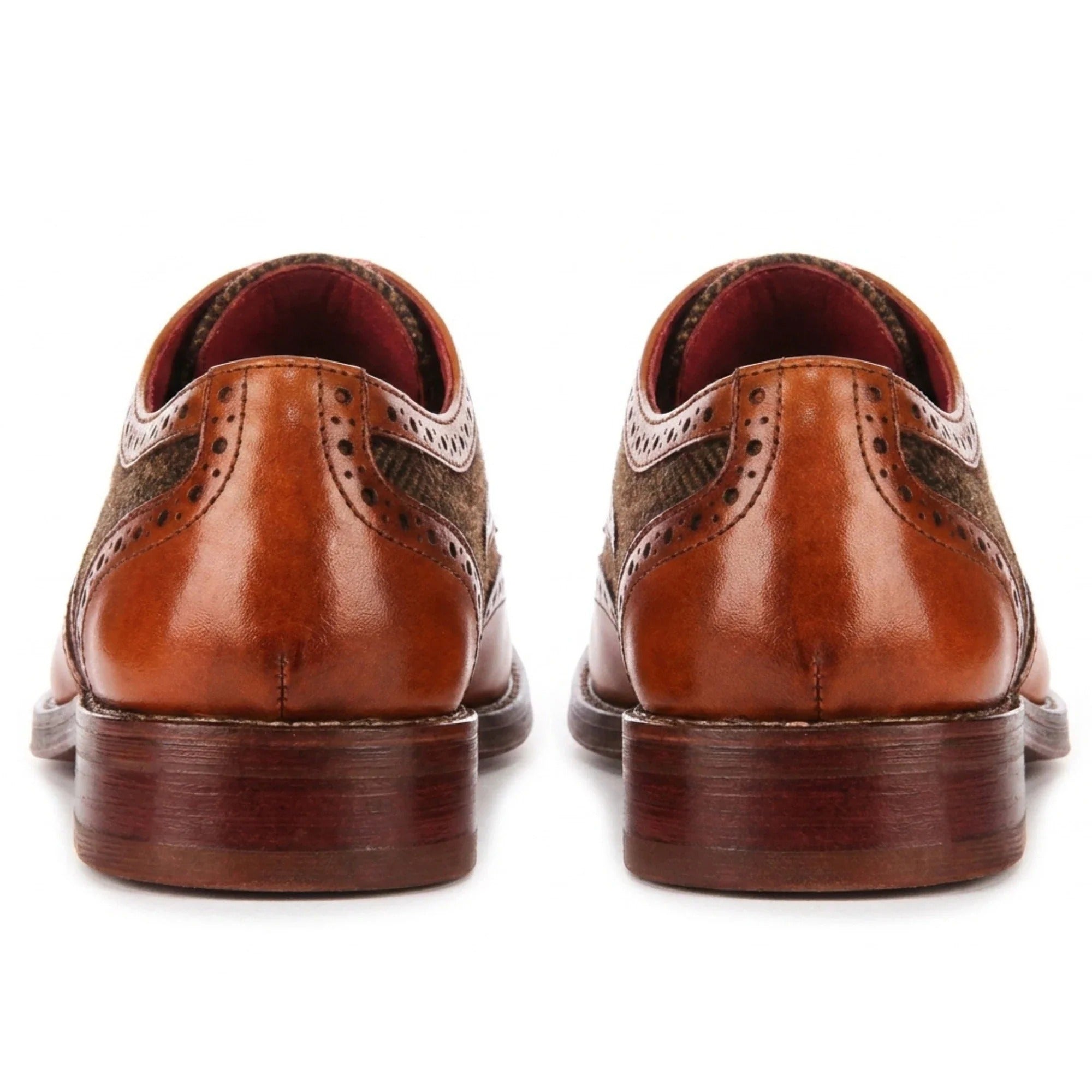 Arlo - Ανδρικά Δερμάτινα Παπούτσια Brogue σε Καφέ Χρώμα