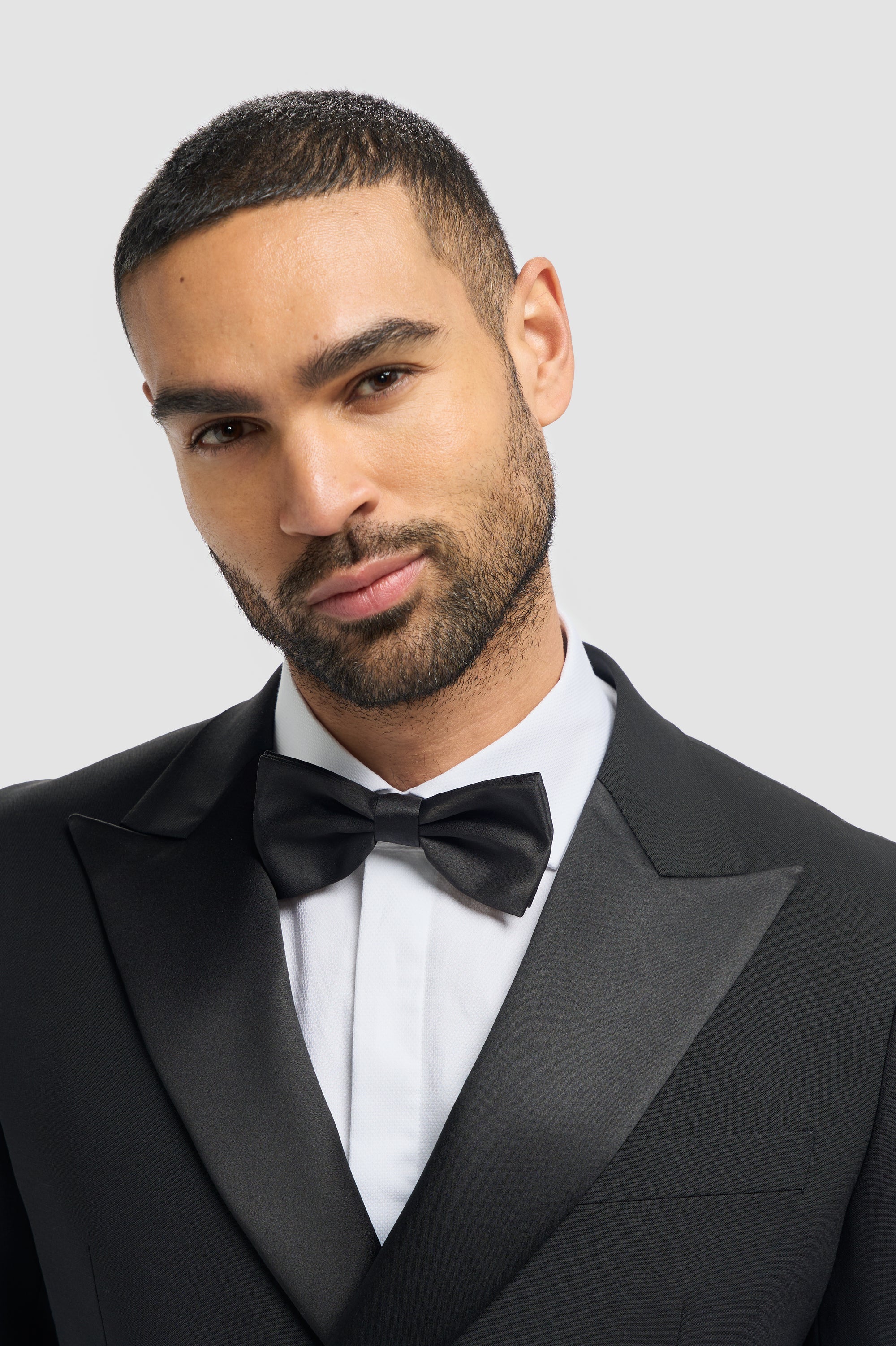 Aspen - Ανδρικό Μαύρο Κοστούμι 2 Τεμαχίων με Σταυρωτό Σμόκιν