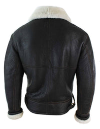 Ανδρικό Μπουφάν Sherling Sheepskin Original B3 Flying Pilot Ζεστό Χειμερινό-B3 Καφέ Κρεμ