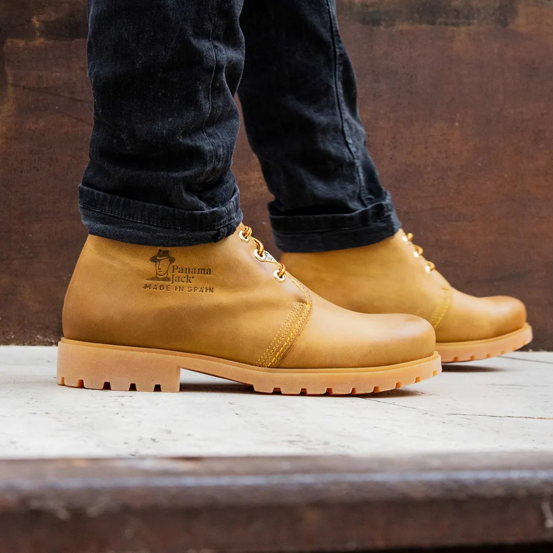 Bota Panama C1 - Ανδρικά δερμάτινα μποτάκια Chukka