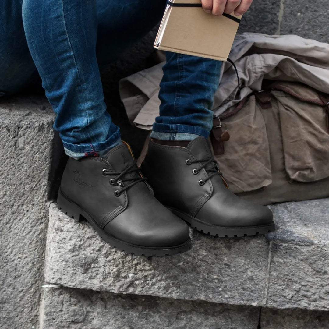 Bota Panama C3 - Ανδρικά Δερμάτινα Μποτάκια Chukka