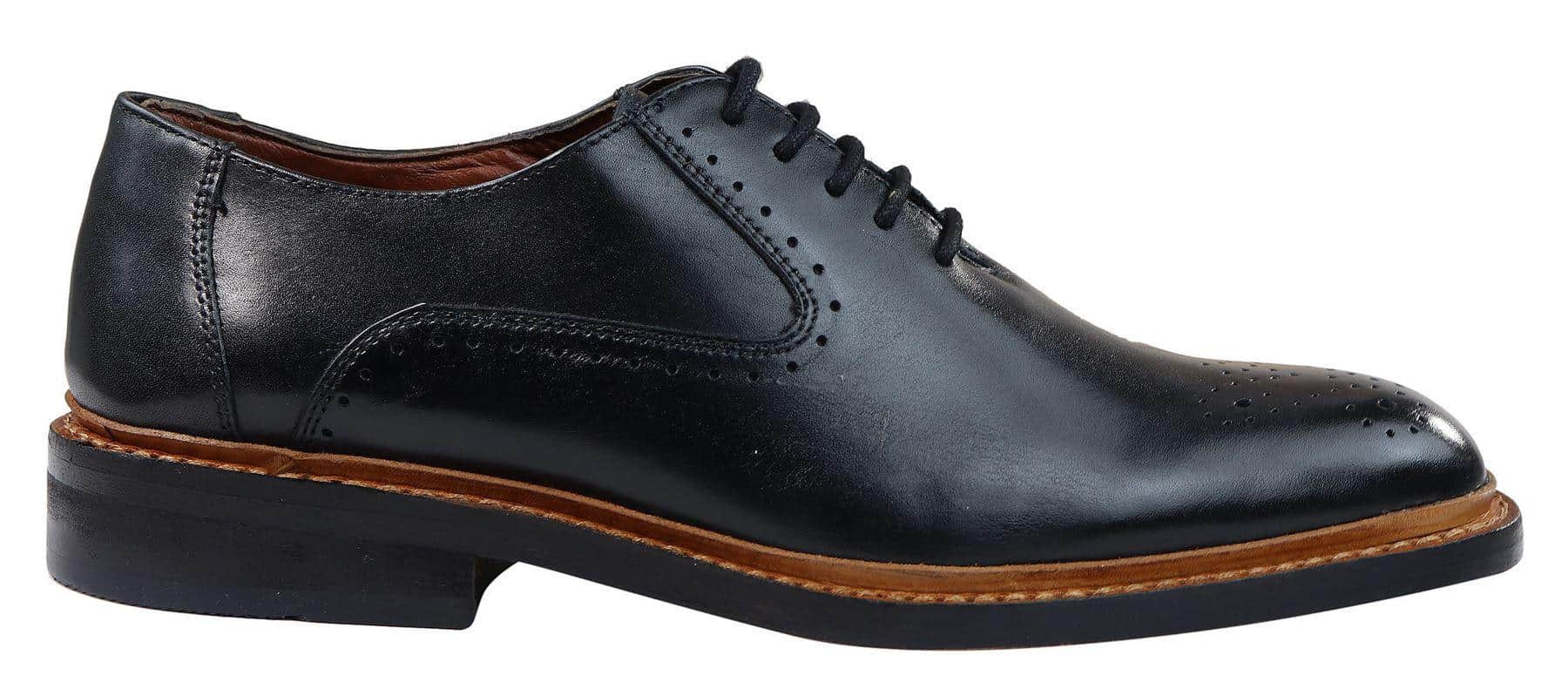 Ανδρικά Παπούτσια Oxford Brogue, Καφέ, Μαύρο, Δερμάτινο, Goodyear Welted