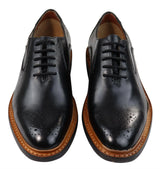 Ανδρικά Παπούτσια Oxford Brogue, Καφέ, Μαύρο, Δερμάτινο, Goodyear Welted