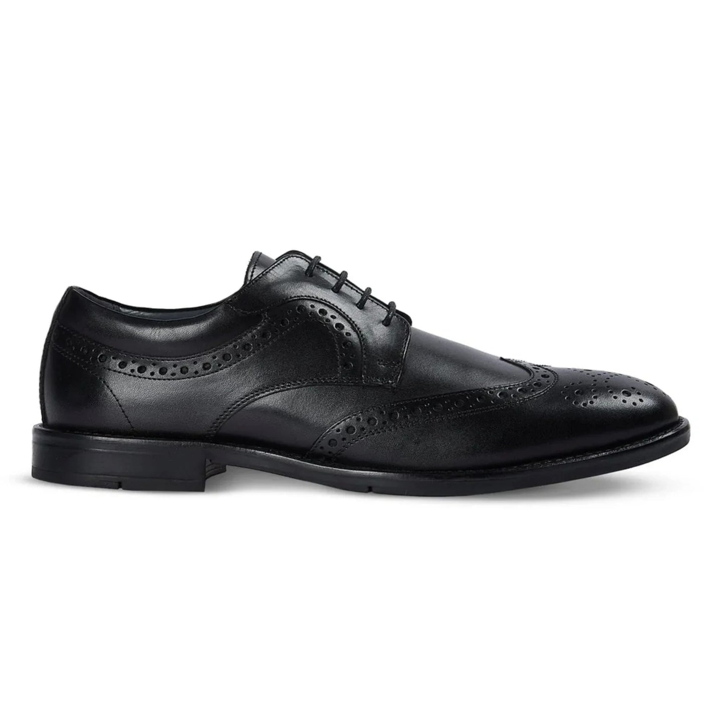 Cambridge - Ανδρικά Μαύρα Παπούτσια Wingtip Brogue Derby