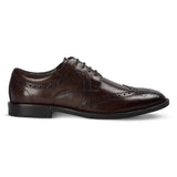 Cambridge - Ανδρικά σκούρα καφέ παπούτσια Wingtip Brogue Derby