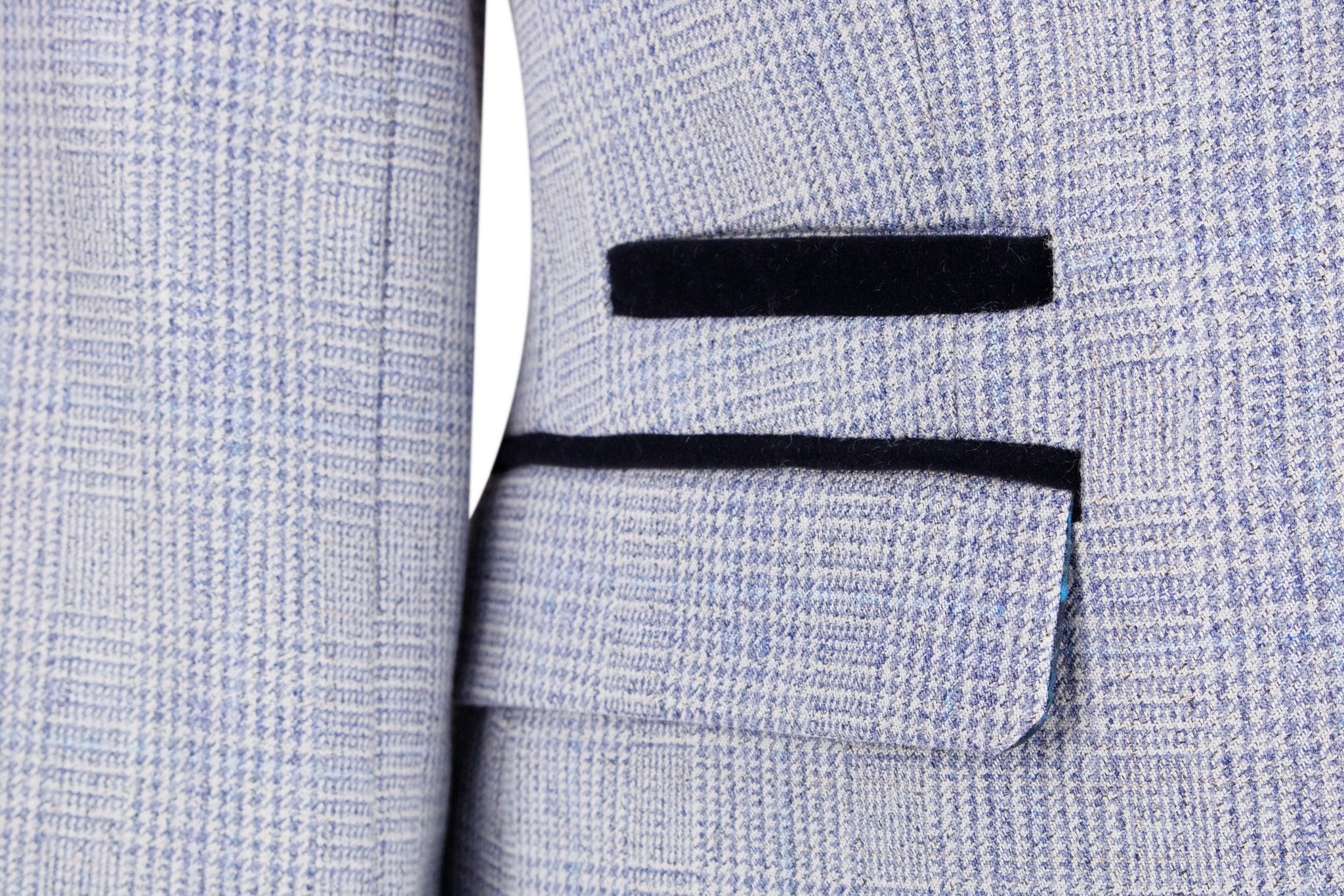 Γυναικείο ανοιχτό μπλε τουίντ σακάκι