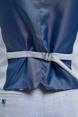 Caridi - Ανδρικό Γαμήλιο Γιλέκο σε Ανοιχτό Μπλε Χρώμα