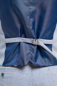 Caridi - Ανδρικό Γαμήλιο Γιλέκο σε Ανοιχτό Μπλε Χρώμα