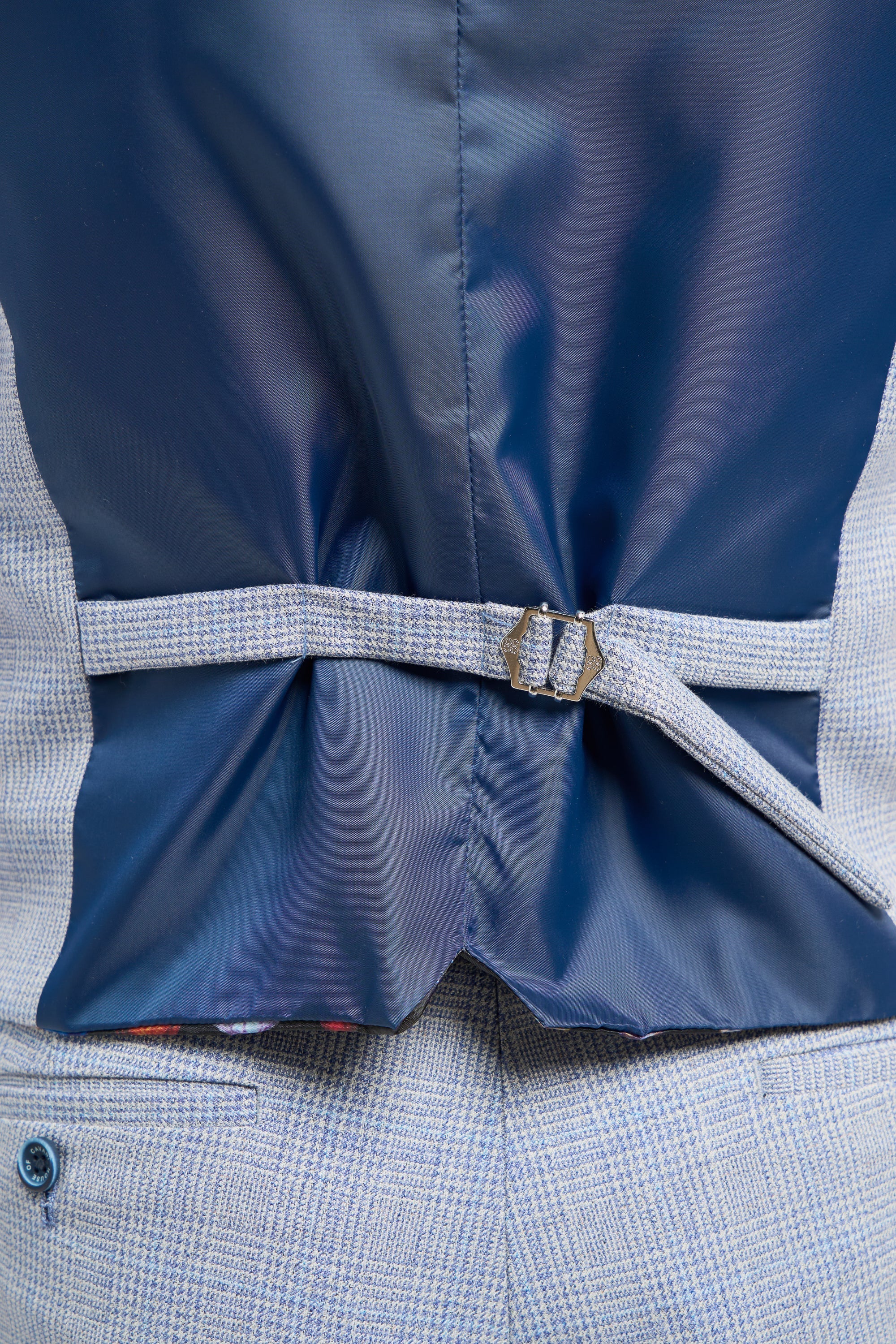 Caridi - Ανδρικό Γαμήλιο Γιλέκο σε Ανοιχτό Μπλε Χρώμα