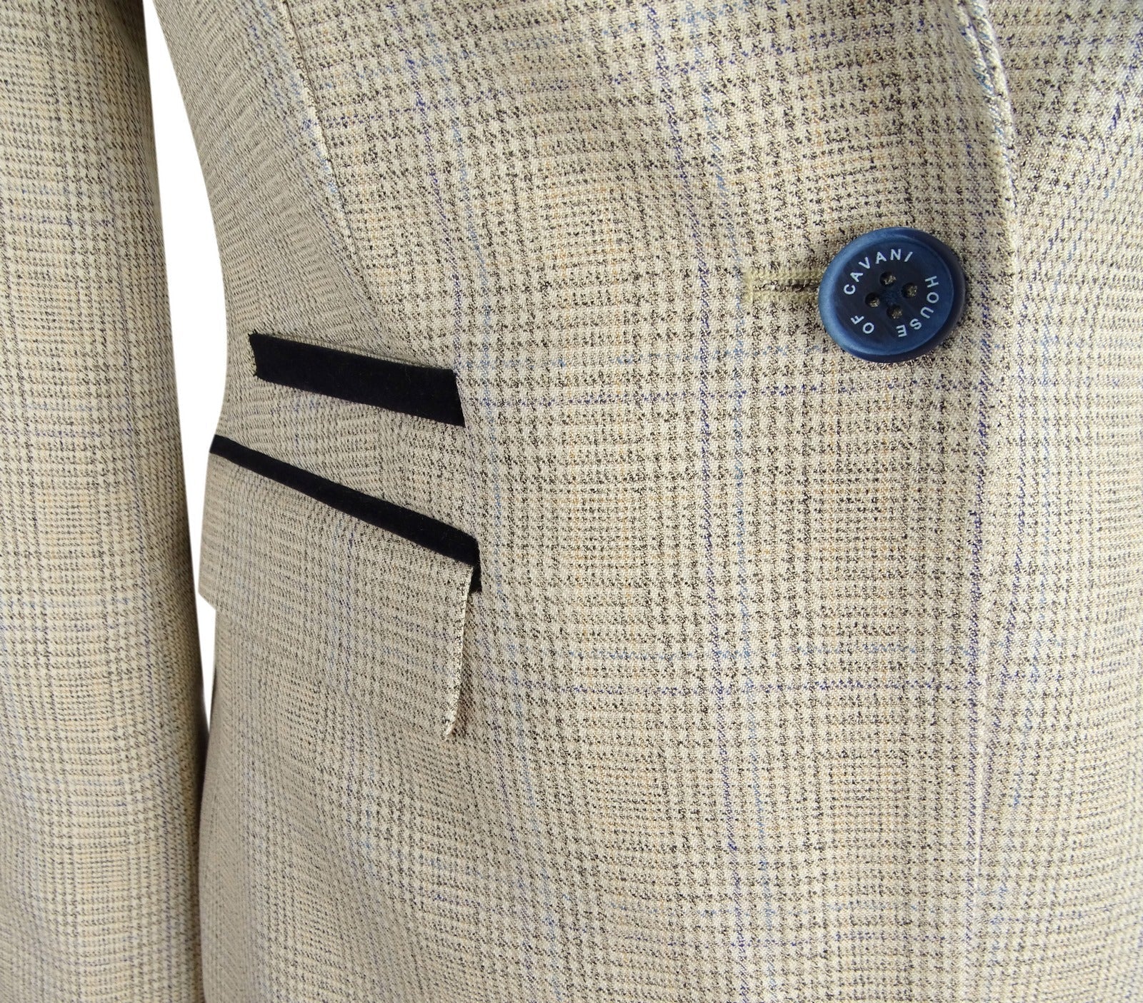 Γυναικείο κρεμ σακάκι από τουίντ