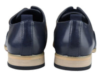 Ανδρικά Δερμάτινα Παπούτσια Slip On Έξυπνα Επίσημα, Μπλε, Καφέ, Γάμος, Γραφείο, Πάρτι