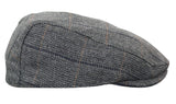 Cavani Albert Ανδρικό Tweed Flat Cap - Ψαροκόκκαλο Tweed Μάλλινο Παππού Vintage - Ανοιχτό καφέ/Ανθρακί γκρι