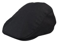 Ανδρικό καπέλο Granddad Baker Flat Black 8 τμημάτων από τουίντ, vintage, κλασικό, κομψό, casual, δεκαετία του 1920