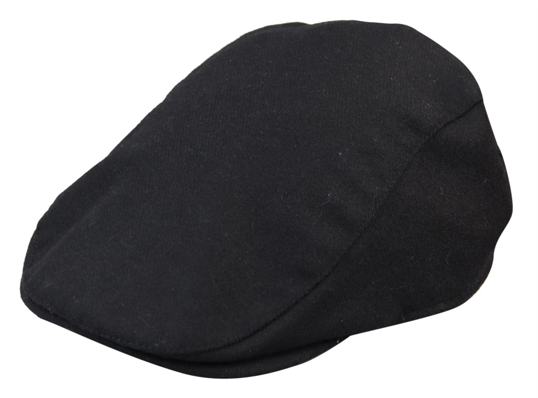 Ανδρικό καπέλο Granddad Baker Flat Black 8 τμημάτων από τουίντ, vintage, κλασικό, κομψό, casual, δεκαετία του 1920