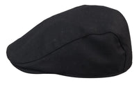 Ανδρικό καπέλο Granddad Baker Flat Black 8 τμημάτων από τουίντ, vintage, κλασικό, κομψό, casual, δεκαετία του 1920