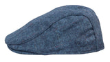 Ανδρικό καπέλο Granddad Baker Flat Blue 8 τμημάτων από τουίντ, vintage, κλασικό, κομψό, casual, δεκαετία του 1920