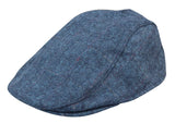 Ανδρικό καπέλο Granddad Baker Flat Blue 8 τμημάτων από τουίντ, vintage, κλασικό, κομψό, casual, δεκαετία του 1920
