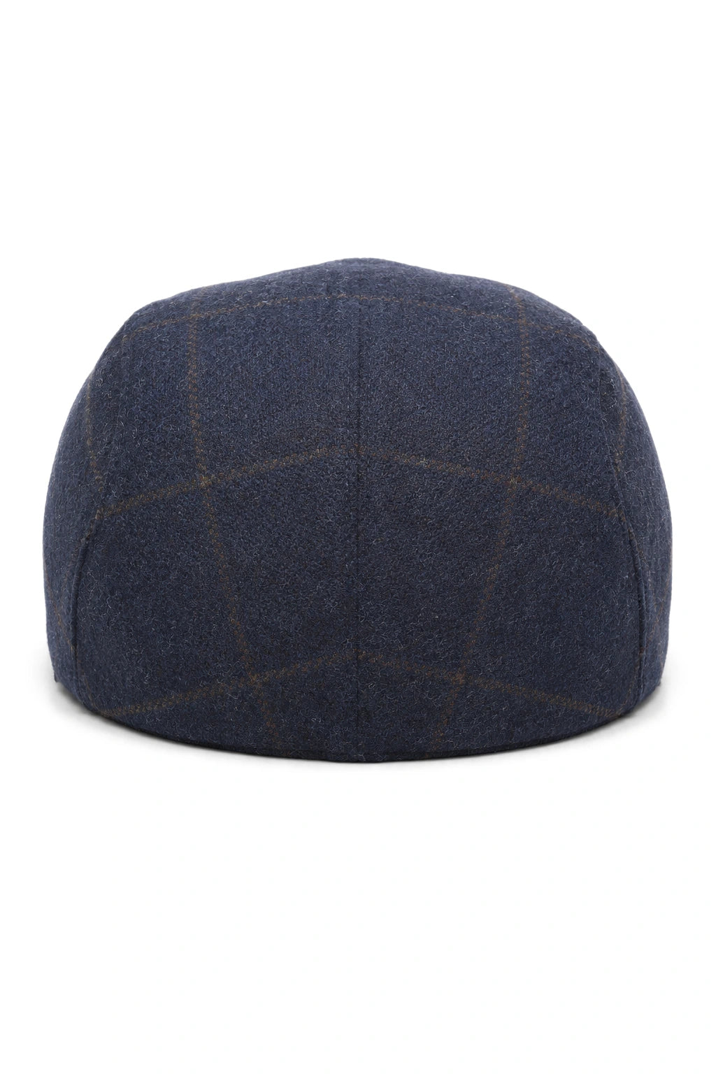 Καπέλο Cavani Kempson Flat Cap - Ανδρικό Καπέλο Παππού από Τουίντ με Καρό Μάλλινο Στυλ Vintage - Λαδί/Μπλε