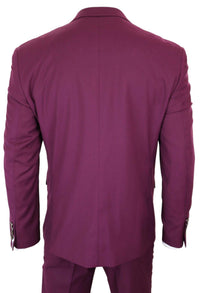 Cavani Magnus - Ανδρικό Κοστούμι 3 Τεμαχίων Cassic Bordo Wine