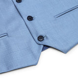 Αγόρι Κοστούμι 3 τεμαχίων Γαλάζιο Ανοιχτόχρωμο Γάμου Βάπτισης Έξυπνο Επίσημο