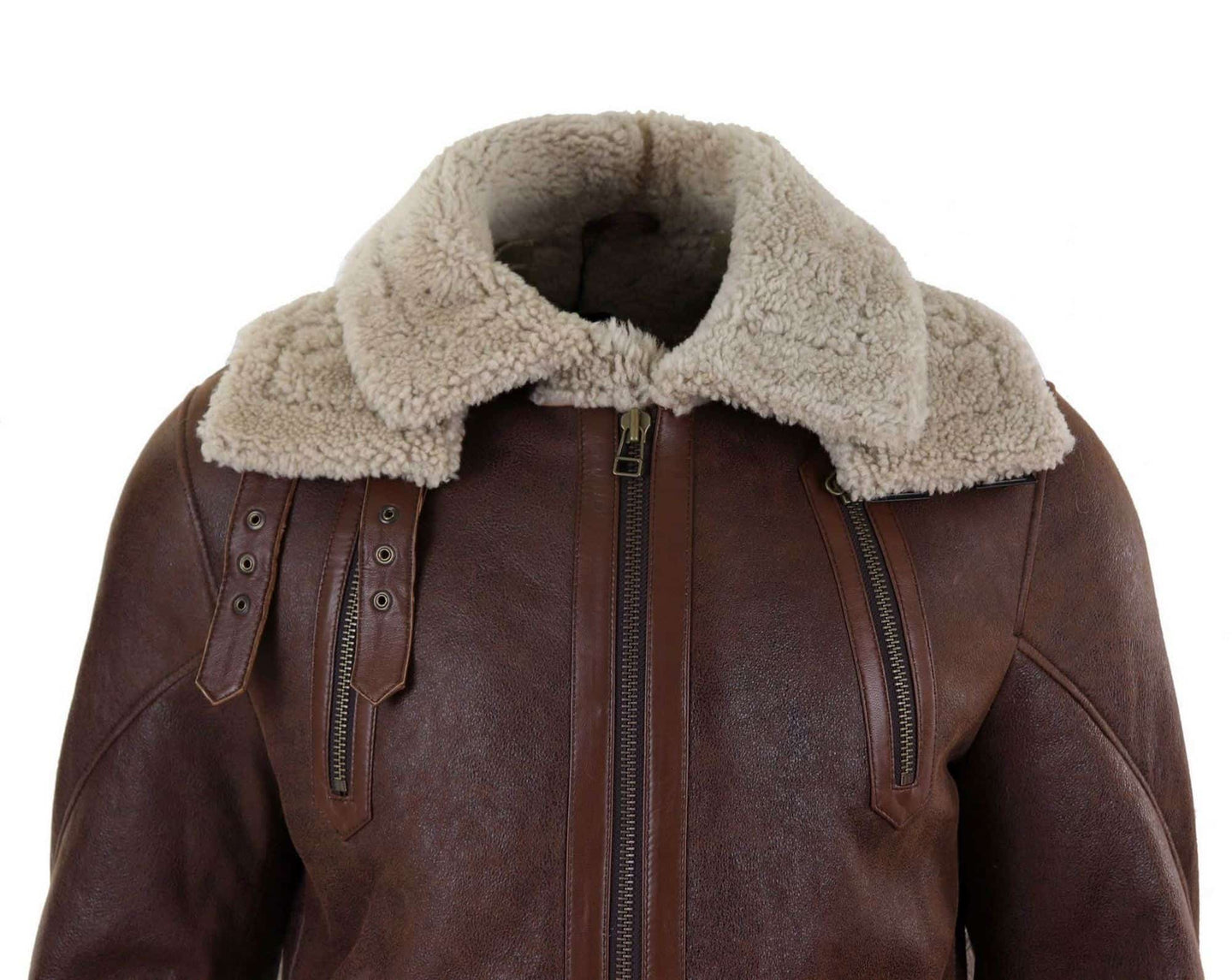 Ανδρικό μακρύ μπουφάν Sheepskin 3/4