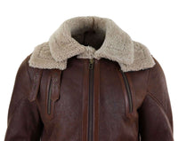 Ανδρικό μακρύ μπουφάν Sheepskin 3/4