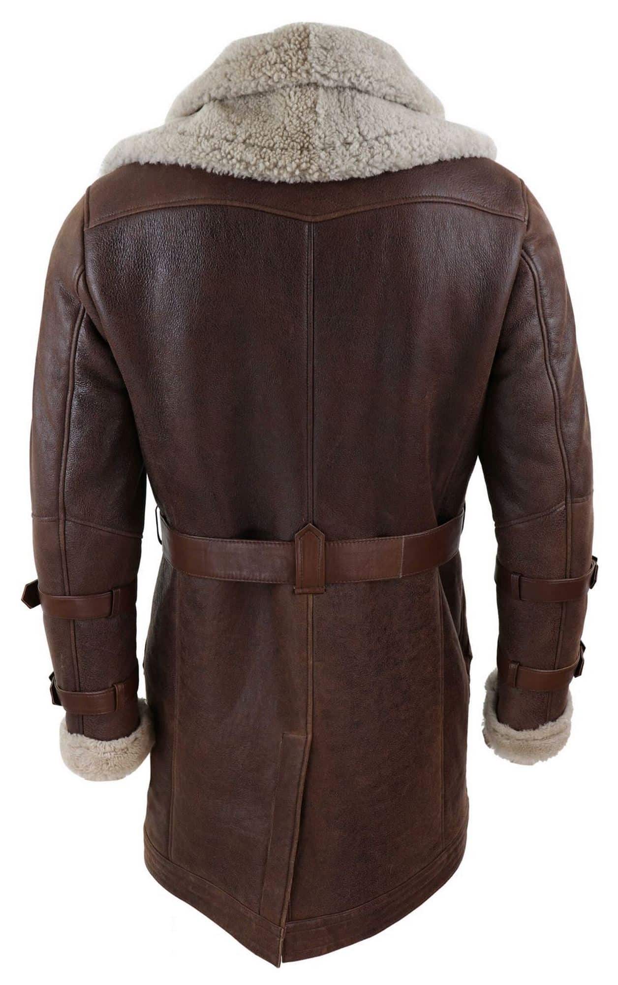 Ανδρικό μακρύ μπουφάν Sheepskin 3/4