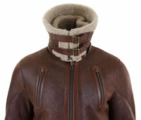 Ανδρικό μακρύ μπουφάν Sheepskin 3/4