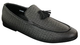Elong DD0085 - Ανδρικά Loafers από Δέρμα Snake Crocodile PU, Παπούτσια Οδήγησης, Slip On, Φούντα, Άνετα, Vintage