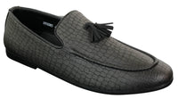 Elong DD0085 - Ανδρικά Loafers από Δέρμα Snake Crocodile PU, Παπούτσια Οδήγησης, Slip On, Φούντα, Άνετα, Vintage