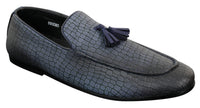 Elong DD0085 - Ανδρικά Loafers από Δέρμα Snake Crocodile PU, Παπούτσια Οδήγησης, Slip On, Φούντα, Άνετα, Vintage