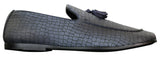 Elong DD0085 - Ανδρικά Loafers από Δέρμα Snake Crocodile PU, Παπούτσια Οδήγησης, Slip On, Φούντα, Άνετα, Vintage