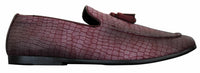 Elong DD0085 - Ανδρικά Loafers από Δέρμα Snake Crocodile PU, Παπούτσια Οδήγησης, Slip On, Φούντα, Άνετα, Vintage