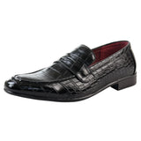 Ανδρικά Επίσημα Μαύρα Μοκασίνια Slip On