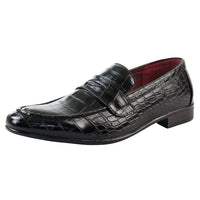 Ανδρικά Επίσημα Μαύρα Μοκασίνια Slip On