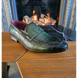 Ανδρικά Loafers Slip On σε Πράσινο Χρώμα
