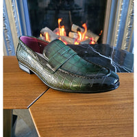 Ανδρικά Loafers Slip On σε Πράσινο Χρώμα