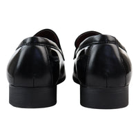 Ανδρικά Μαύρα Loafers με Λουστρίνι και Φούντα