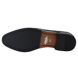 Ανδρικά Μαύρα Loafers με Λουστρίνι και Φούντα