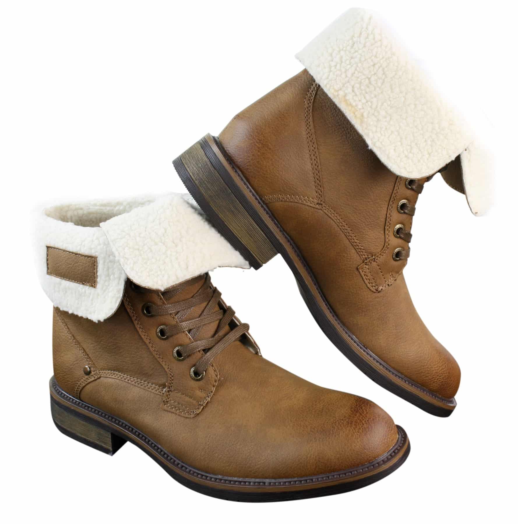 Ανδρικές, καφέ, στρατιωτικές, δερμάτινες, φλις, γούνινες, casual, στρατιωτικές μπότες μάχης