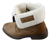 Ανδρικές, καφέ, στρατιωτικές, δερμάτινες, φλις, γούνινες, casual, στρατιωτικές μπότες μάχης