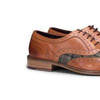 Ανδρικά vintage παπούτσια από γνήσιο δέρμα, Brogues, σουέτ τουίντ, δεκαετία του 1920, κομψά, επίσημα παπούτσια με κορδόνια