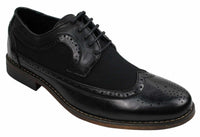 Ανδρικά Δερμάτινα Παπούτσια Brogues Ιταλικού Σχεδιασμού Έξυπνα Καθημερινά Καφέ Μαύρο Ναυτικό Ρετρό
