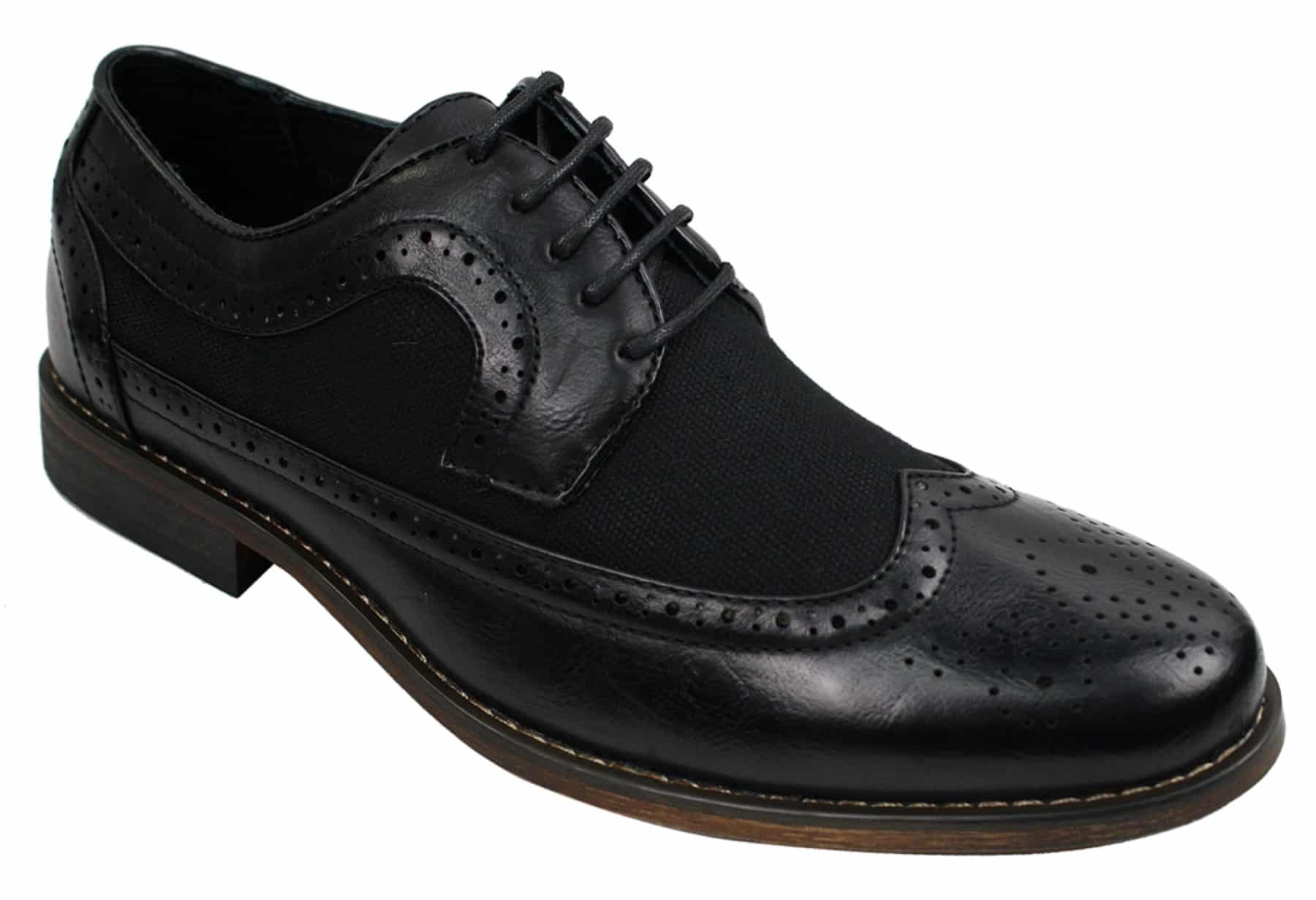 Ανδρικά Δερμάτινα Παπούτσια Brogues Ιταλικού Σχεδιασμού Έξυπνα Καθημερινά Καφέ Μαύρο Ναυτικό Ρετρό